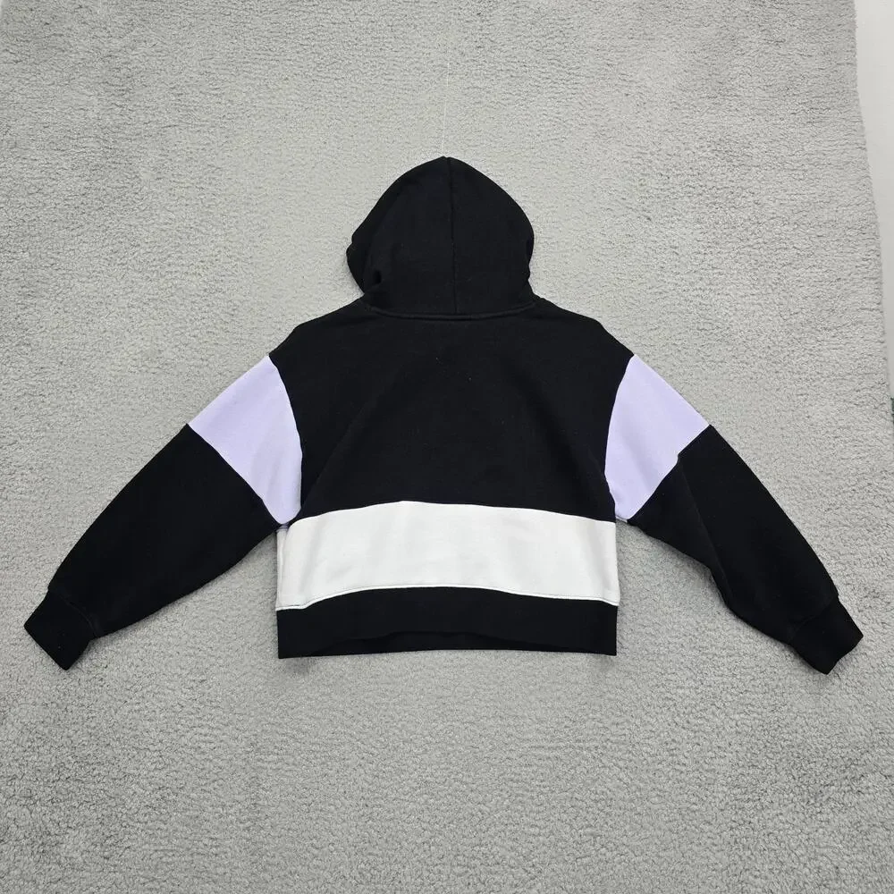Nike Air Jordan Hoodie Girls Medium 10-12 Air Garden Pullover 45C021-023 Black